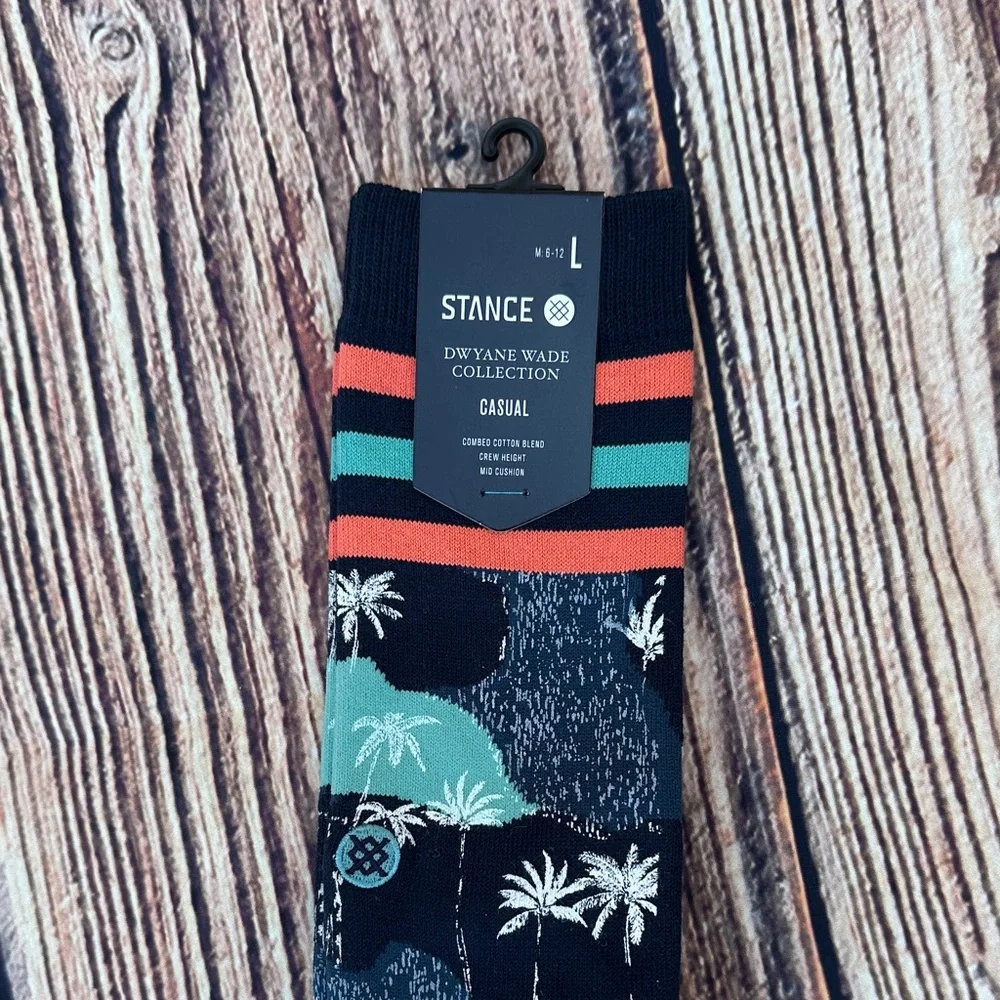 Stance Tropical Blue and Black Socks - Picture 2 of 4